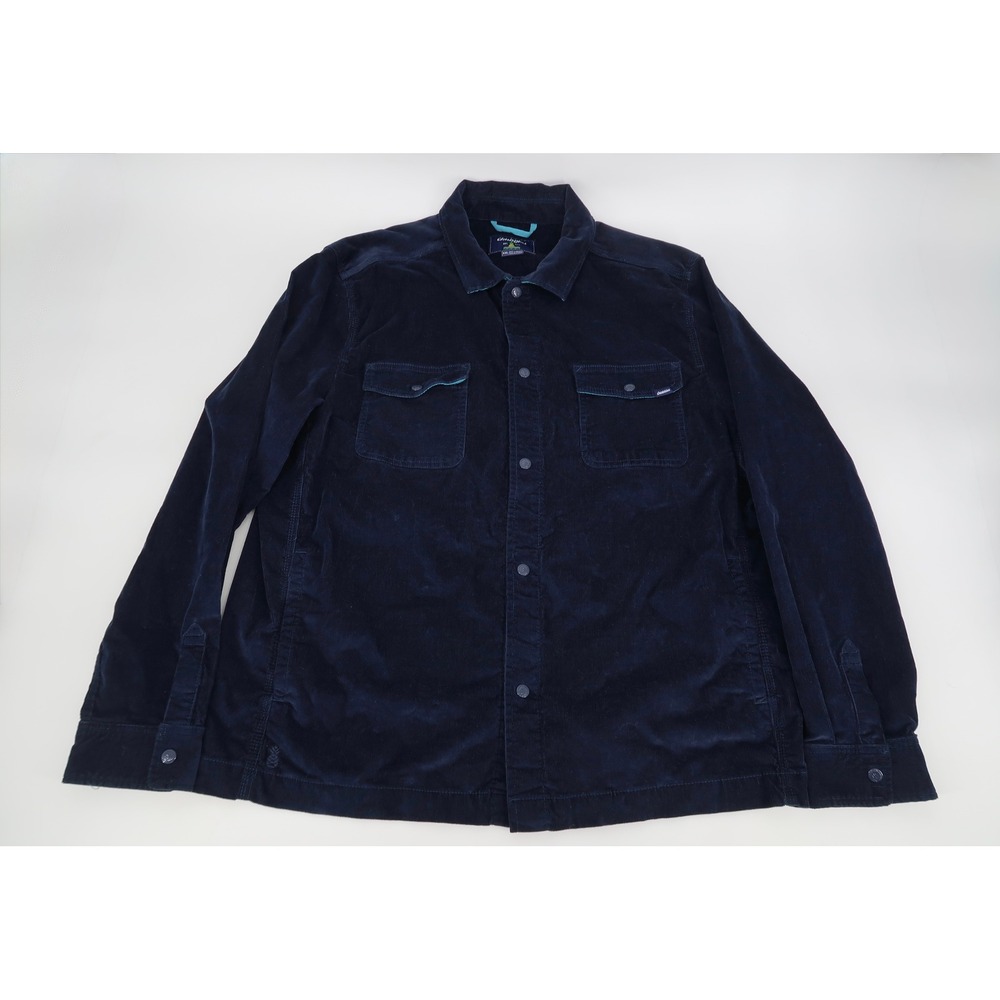 Chubbies Corduroy Cordial Shirt Jacket Mens XXL Navy Overshirt Stretch Shacket